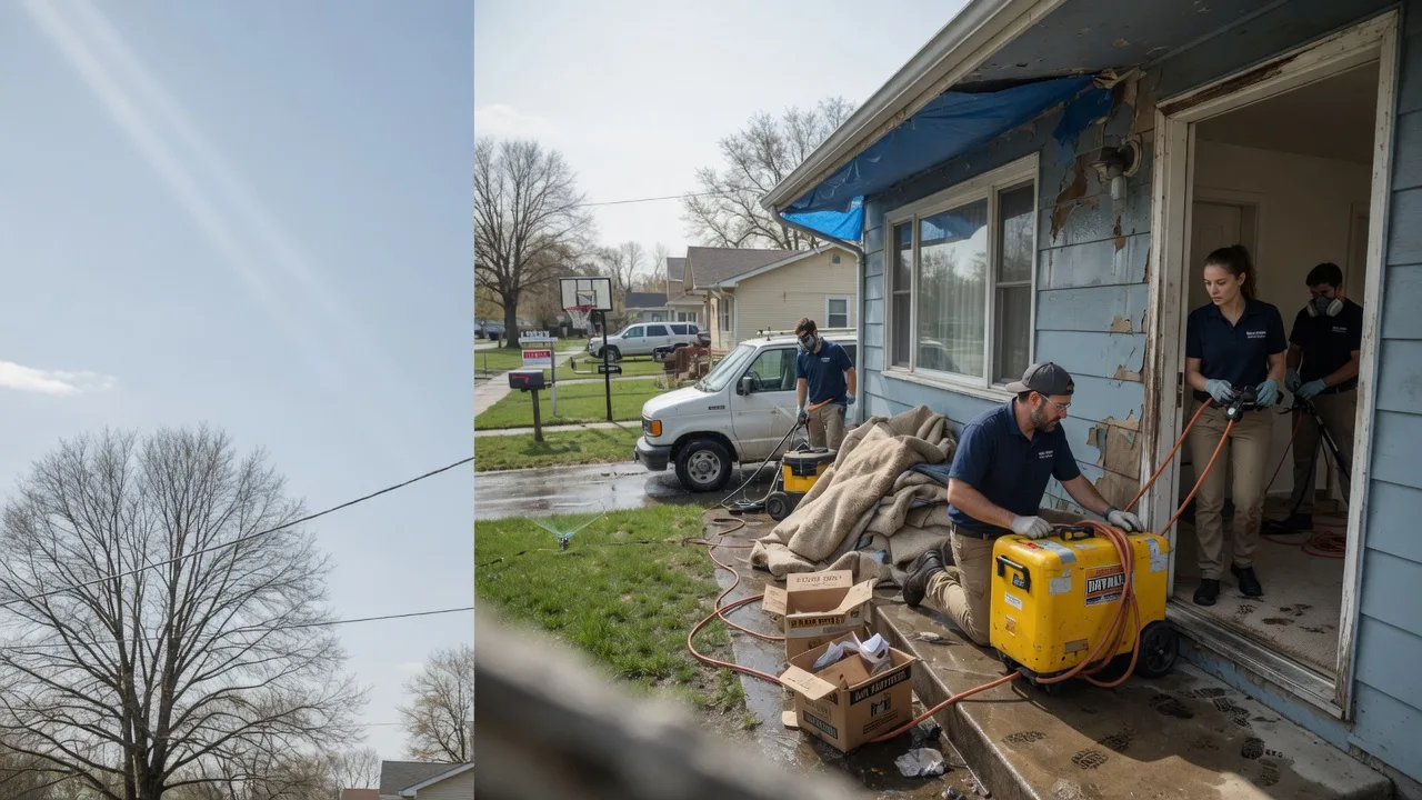 Basement Flood Cleanup in Champaign, IL near me